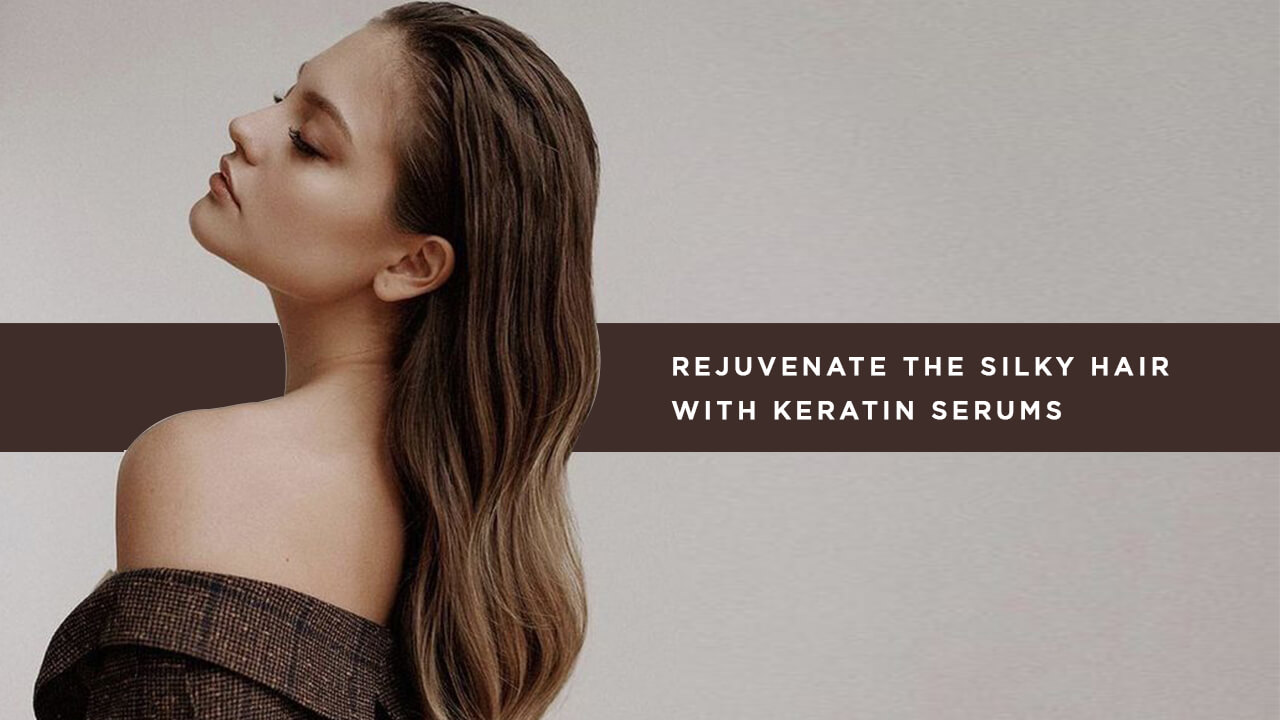 Protect and shine with keratin hair serum